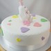 Baby Bunny with Love Heart Cake (D,V)